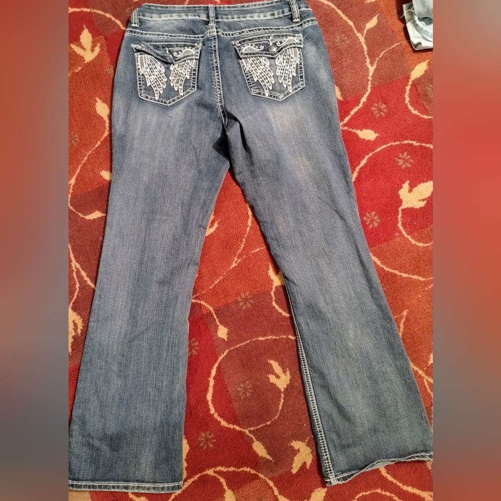 ND Weekend angel wing bling jeans